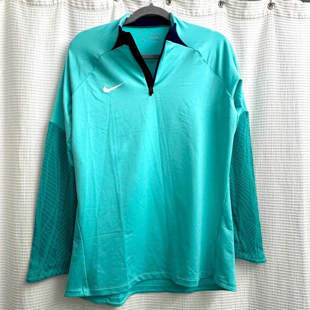 Nike | Dri-Fit Teal Long Sleeve Quarter Zip